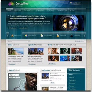 Crystalline Joomla Template