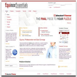 Equinox Essentials Template Series