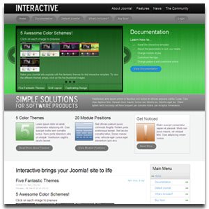 Interactive Joomla Template