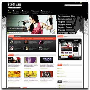 Iridium Wordpress Theme