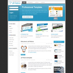 JA Fedora Joomla Business Edition Template