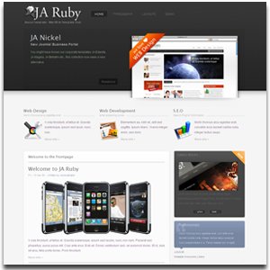 JA Ruby Joomla Portfolio Template