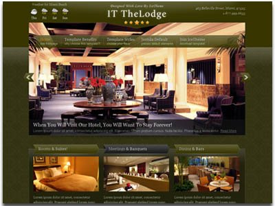 IT TheLodge Joomla Hotel Template