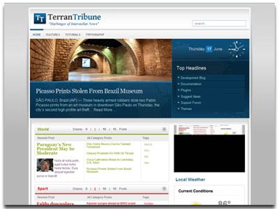 TerranTribune Wordpress News Theme