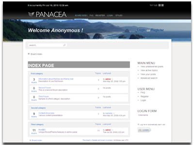 Panacea phpBB3 Style Template