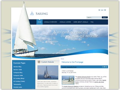 DJ Sailing Joomla Sport Template