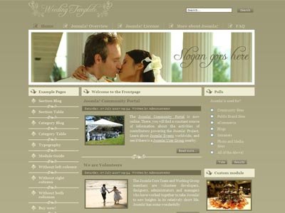 JM Wedding02 Joomla Template