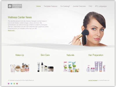 JM Wellness Cosmetics Joomla Template