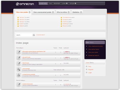 Omnicron phpBB3 Template