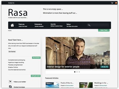 Rasa Joomla K2 component Template