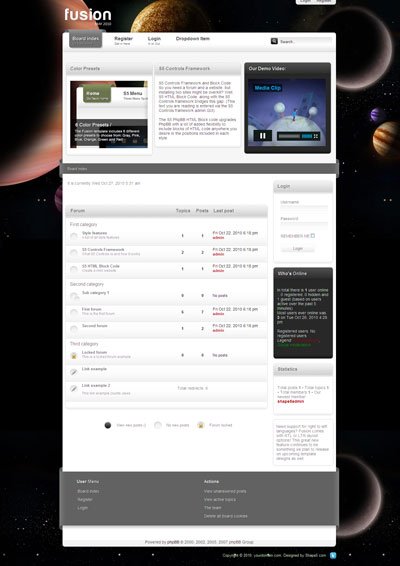 Fusion PhpBB3 Style Template