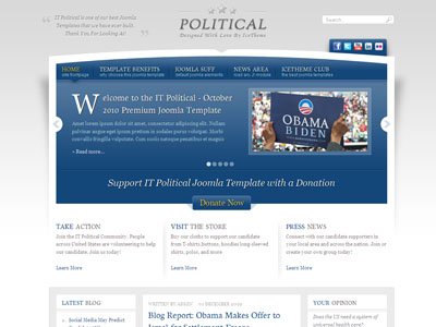 IT Political Joomla News Template