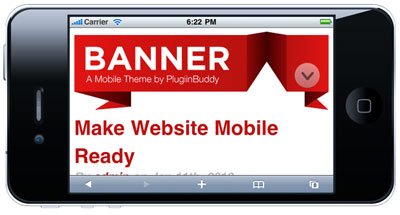 Mobile Wordpress Theme Side