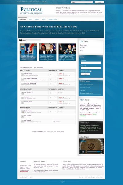 Political PhpBB3 Government Template