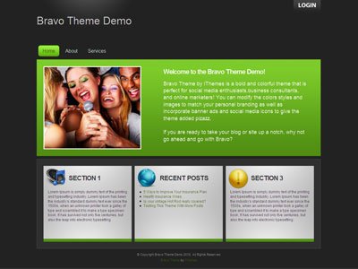 Bravo Web 2.0 WordPress Theme