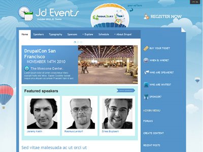 JD Events Drupal Conferences Theme