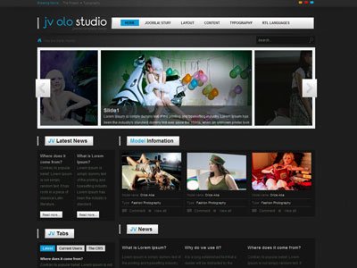 JV Olo Joomla Web Design Studio Template