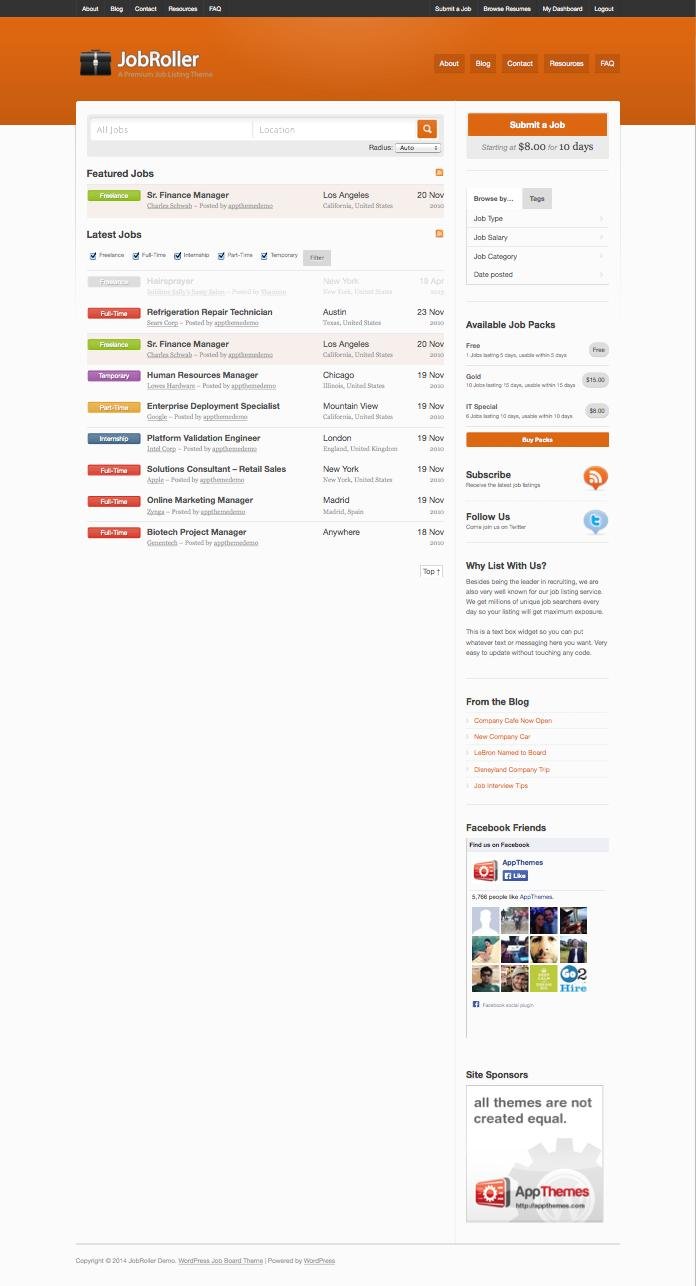 JobRoller WordPress Jobs Portal Theme