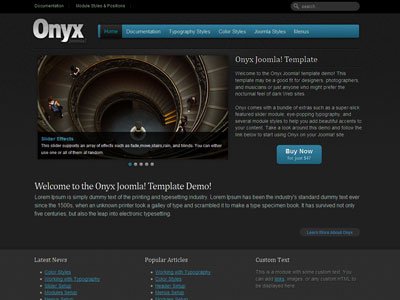 Onyx Joomla Template for Gamers