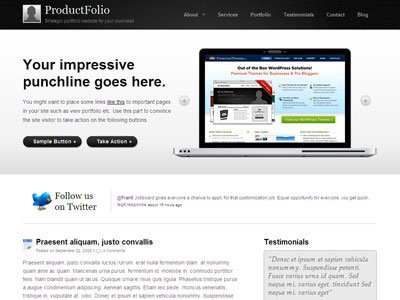 ProductFolio Wordpress Digital Theme