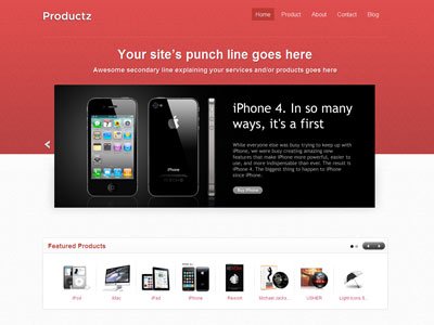 Productz Wordpress iPhone Theme
