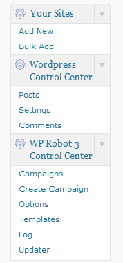 WP Robot Control Center
