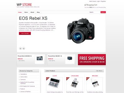 WP Store Wordpress e-Commerce Theme