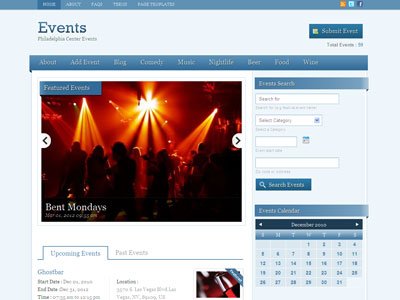 Events Wordpress Listing Theme