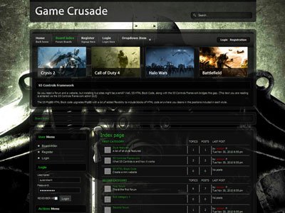 Game Crusade PhpBB3 Template