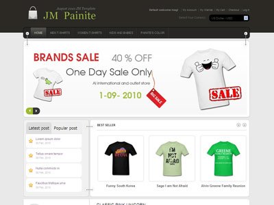 JM Painite Magento Apparel Store Theme