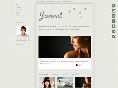 Journal Joomla Personal Blog Template