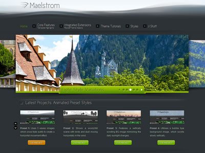 Maelstrom Joomla Portfolio Template