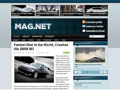 Magnet Wordpress Blog Theme