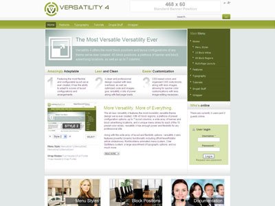 Versatility 4 Drupal Professional Theme