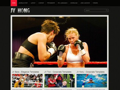 JV Hong Joomla Fitness Template