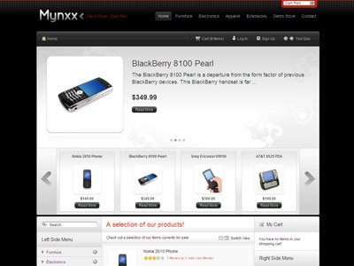 Mynxx Magento Electrical Store Template