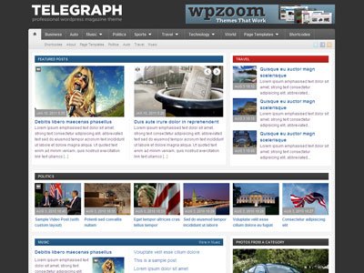 Telegraph Wordpress Magazine Theme