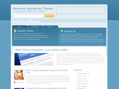 BlueMist Wordpress Google Ads Theme