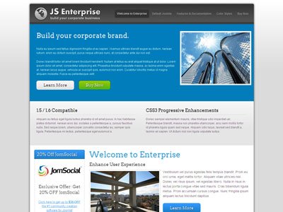JS Enterprise Joomla 1.6 Business Template