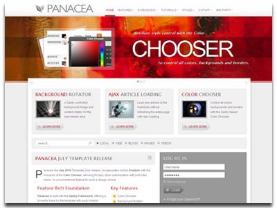 Panacea Joomla iPhone Template