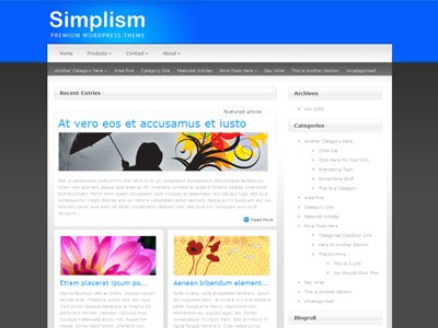 Simplism Wordpress Custom Theme