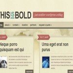 Bold Wordpress Blog Style Theme