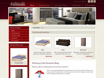 DJ Furniture Joomla 1.6 Template
