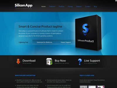 SiliconApp Wordpress Software Application Theme