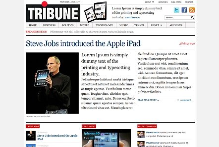 Tribune 1.3 Wordpress Magazine Theme