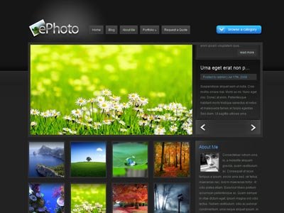 ePhoto Wordpress Photo Gallery Theme