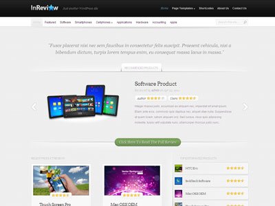 InReview Wordpress User Review Theme