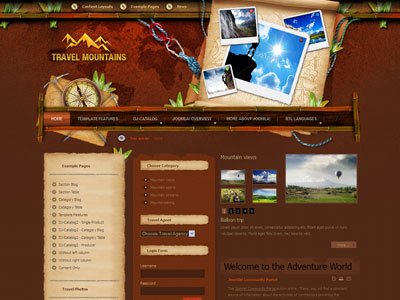 JM Mountains Joomla Travel Tourism Template