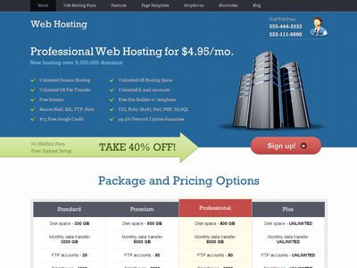 WebHosting Wordpress Theme