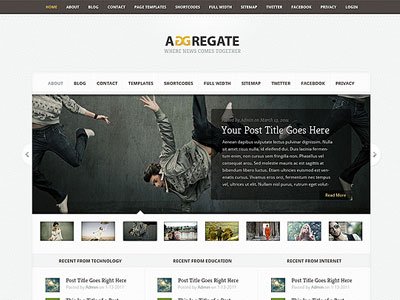 Aggregate Wordpress Theme